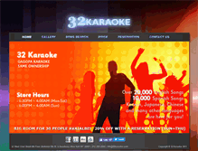 Tablet Screenshot of 32karaoke.com